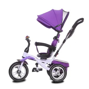 Professional production baby tricycle spare parts / baby bike 3 wheels kids tricycle with canopy
