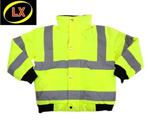 Hi Vis chaqueta Bomber impermeable abrigo de <span class=keywords><strong>trabajo</strong></span> de seguridad - Product Image 2