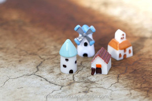 Europese Stijl Huis Mini Windmolen, Kerk, Cabine, Kasteel Pop Ornamenten Micro Landschap Decoratie - Product Image 4