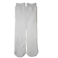 De tubo blanco 100 poliéster sublimación calcetines blanco