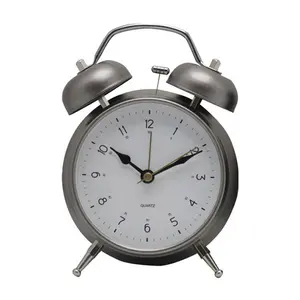 Twin Glocke Tisch Uhr Metall mit Alarm