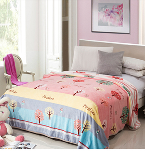 Vente chaude Shaoxing textile pom pom bébé confort couverture - Product Image 2