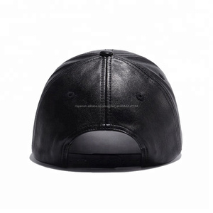 Negro hombres deportes <span class=keywords><strong>Cap</strong></span> Pu curvado gorras de béisbol - Product Image 2