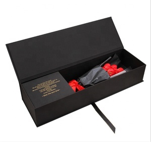 Fábrica de logotipo personalizado cuadrado negro de cartón plegable de lujo flor <span class=keywords><strong>caja</strong></span> de regalo de <span class=keywords><strong>caja</strong></span> de embalaje de <span class=keywords><strong>caja</strong></span> de papel con cinta - Product Image 2
