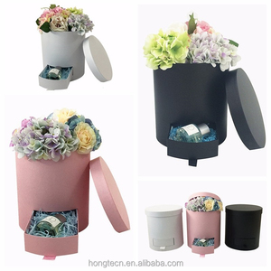 Hot Sale square Round Custom Cardboard <strong>Luxury</strong> Drawer <strong>Flower</strong> Packaging <strong>Box</strong> With Drawer - Product Image 5