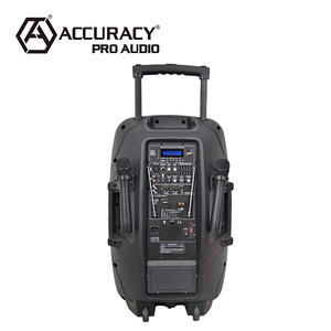 Accuracy Pro Audio PML15AMFQ-V2BP 15'' 100W 12V <strong>Outdoor</strong> Rechargeable Active Trolley <strong>Speaker</strong> With Two Wireless Mic - Product Image 6