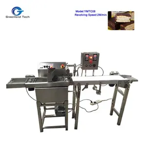 Hot Sell YMTC08 Mini Chocolate Enrobing Machine 2M/min