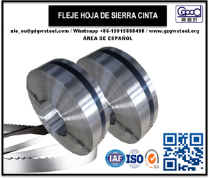 75Ni8 hoja de sierra de cinta de fleje de acero - Product Image 1