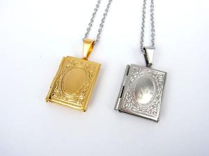 <span class=keywords><strong>Collana</strong></span> con Ciondolo a Forma <span class=keywords><strong>di</strong></span> Libro Fotografico Islamico Allah, Gioiello Commemorativo per Uomo e Donna, Regalo Emozionale - Product Image 3