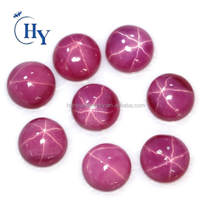 Di alta qualità 6 raggi Cabochon stella sintetica rubino <span class=keywords><strong>e</strong></span> blu stella zaffiro pietra <span class=keywords><strong>gemme</strong></span> per la vendita - Product Image 1