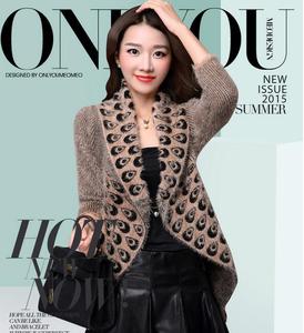 2017 mujeres del invierno 7GG suéter más tamaño, de manga larga de invierno chaqueta de punto para mujeres - Product Image 3