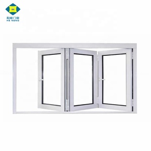 Fenêtres accordéon en verre aluminium fabriquées en Chine <span class=keywords><strong>prix</strong></span> d'usine extérieur pliable design graphique <span class=keywords><strong>porte</strong></span> pliante en verre fini moderne - Product Image 4