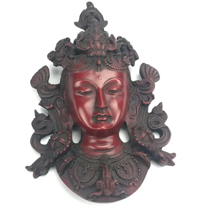 Klassieke Antieke Kleur TARA Hoofd Masker Muur Opknoping Ornament