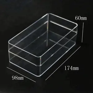 Custom wholesale high-quality transparent small waterproof plastic packaging gift jewelry box
