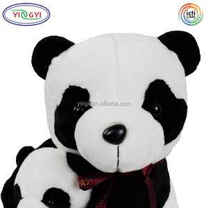 D644 all'ingrosso personalizzato ODM OEM <span class=keywords><strong>Panda</strong></span> mamma e <span class=keywords><strong>Panda</strong></span> bambino farciti peluche fabbrica CPC 10 "<span class=keywords><strong>nero</strong></span> bianco <span class=keywords><strong>animale</strong></span> peluche <span class=keywords><strong>Panda</strong></span> gigante - Product Image 3