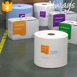 Không Dệt Đục Cuộn Của Trắng Cần Gạt Nước Bột Gỗ/Công Nghiệp PP Làm Sạch Khăn - Product Image 2