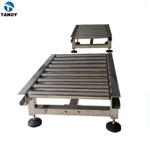 Gıda paketlerinin taşınması için meyve paketleme hattı paslanmaz çelik çerçeve elektrik makaralı konveyör - Product Image 6