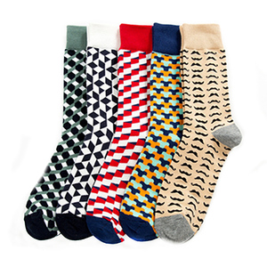 Calcetines de algodón peinado bigote personalizado - Product Image 6