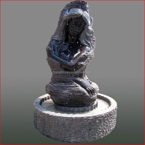 Fuente de agua con escultura de mármol para mujer, fuente de agua femenina - Product Image 4