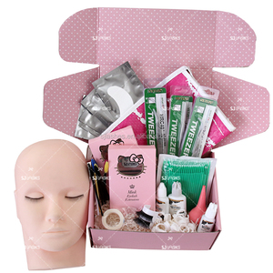 Kit d'extension de cils en soie pour femmes, accessoire de maquillage, avec Logo, idéal pour l'école de beauté - Product Image 1