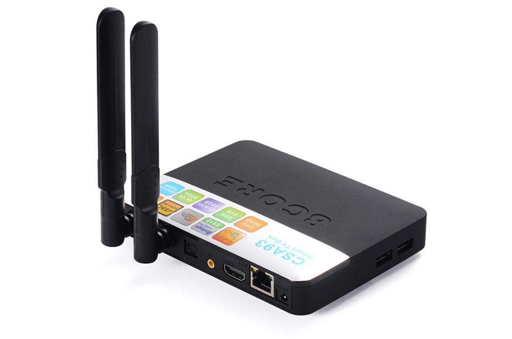 Android 6.0 OS Set TOP Box/receptor de TV con CPU S912/H.264-H.265/BT 4.0/Octa core/Wifi AP6330/3G + 32G/CSA93