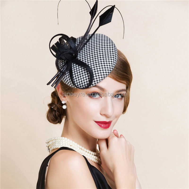 Элегантная льняная заколка-таблетка для свадьбы вечеринки шляпы Сделай Сам заколка для волос/повязка на голову