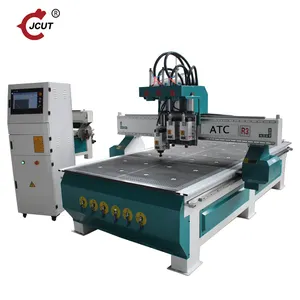 Máquina do woodworking cnc router trocador de ferramentas pneumáticas de três processos cnc máquina de escultura em madeira