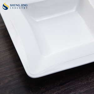 Placas Del Cargador barato Profunda Que Sirve <span class=keywords><strong>Platos</strong></span> de Porcelana Blanca Plato de Sopa - Product Image 2