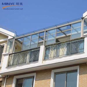 Fabricante de China de aluminio de vidrio curvado terraza acristalada para solárium terraza al aire libre - Product Image 4