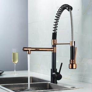 <span class=keywords><strong>Robinet</strong></span> de cuisine industriel extractible, mélangeurs à montage sur pont, <span class=keywords><strong>robinet</strong></span> de lavabo de cuisine en laiton <span class=keywords><strong>flexible</strong></span> <span class=keywords><strong>avec</strong></span> douchette extractible - Product Image 4
