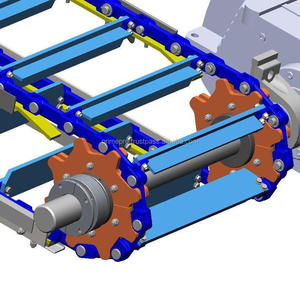 Convoyeurs industriels de grattoir à chaîne de manutention en vrac pour le transport continu des minéraux de ciment de charbon - Product Image 1