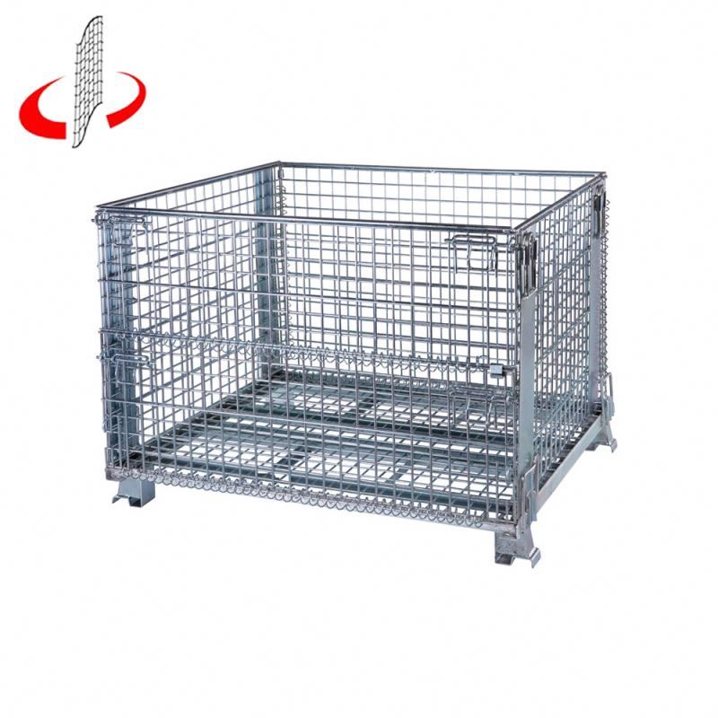 En gros Prix Pliable Galvanisé Récipient En Métal Tressé Pliable