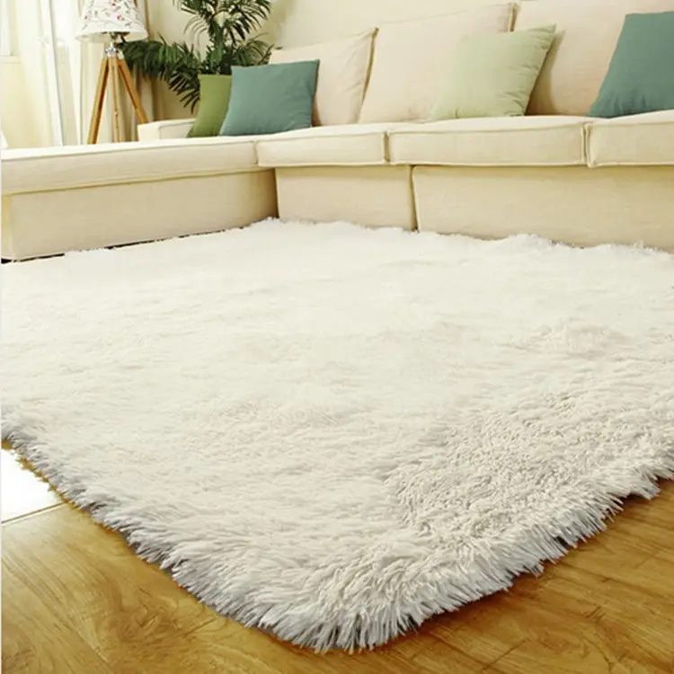 아기 알파카 긴 더미 100% 폴리 에스터 소프트 터치 가짜 모피 깔개 카펫