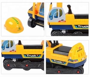 Auto <span class=keywords><strong>a</strong></span> <span class=keywords><strong>Pedali</strong></span> di Alta Qualità per Bambini, Giocattolo Elettrico Mini Trattore, Escavatore Cavalcabile con Casco - Product Image 5