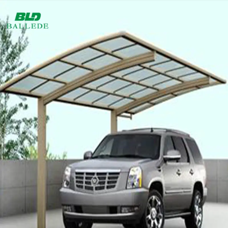 Parkplatz Heime Modernes Design Pulverbeschichtet Aluminium Doppel Carport Mit polycarbonat Blatt