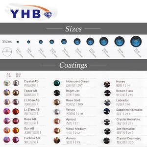 2025 yhb หินคริสตัลทรงหลวมสำหรับตัดเย็บเสื้อผ้าเจลสนพรีเมี่ยมซ่อมแซมด้วยความร้อนหลังเรียบ - Product Image 5