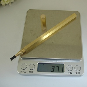 Bút Mực Lỏng Lục Giác Làm Bằng Tay Acmecs, Văn Phòng Phẩm Cổ Điển Dành Cho Doanh Nhân, Quà Tặng, Bút Mực Vàng Đồng 0.5Mm - Product Image 6