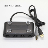 Adaptador para Wii U de 4 Puertos para Gamecube, Adaptador para Controlador NGC para Nintendo Wii U/Switch/PC, Adaptador para Controlador USB