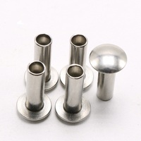 Rivets en acier inoxydable 304 à tête ovale semi-tubulaires pour lit et chaise pliants