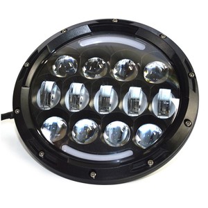 El <span class=keywords><strong>Precio</strong></span> de fábrica Led Drl Faros Ojos del Ángulo de accesorios de Motos Faro Para Jeep 7 Pulgadas Faro Redondo - Product Image 1