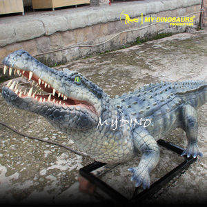 Estatua de MY DINO XJ230 para decoración del parque, Animal animatrónico, cocodrilo - Product Image 4