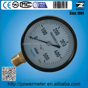 Ticari tip <span class=keywords><strong>500</strong></span> <span class=keywords><strong>mbar</strong></span> alçak basınç kapsül basınç göstergesi ye-100 - Product Image 1