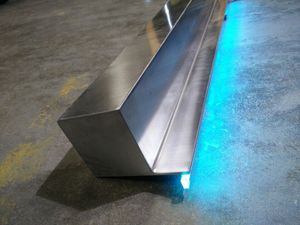 Top vendedor decorativa de interior fuente Jet ducha de acero inoxidable pulido piscina <span class=keywords><strong>cascada</strong></span> con luz LED - Product Image 3
