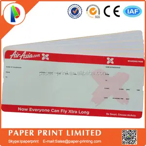 air tickets printed boarding passes