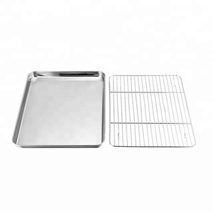 304 in Acciaio Inox di Cottura Foglio <span class=keywords><strong>con</strong></span> Rimovibile Rack - Product Image 4