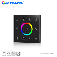 Skydance T14 100-240vac 4 zones DMX512 télécommande principale pour maison intelligente pour le contrôle de l'éclairage RGB RGBW LED light