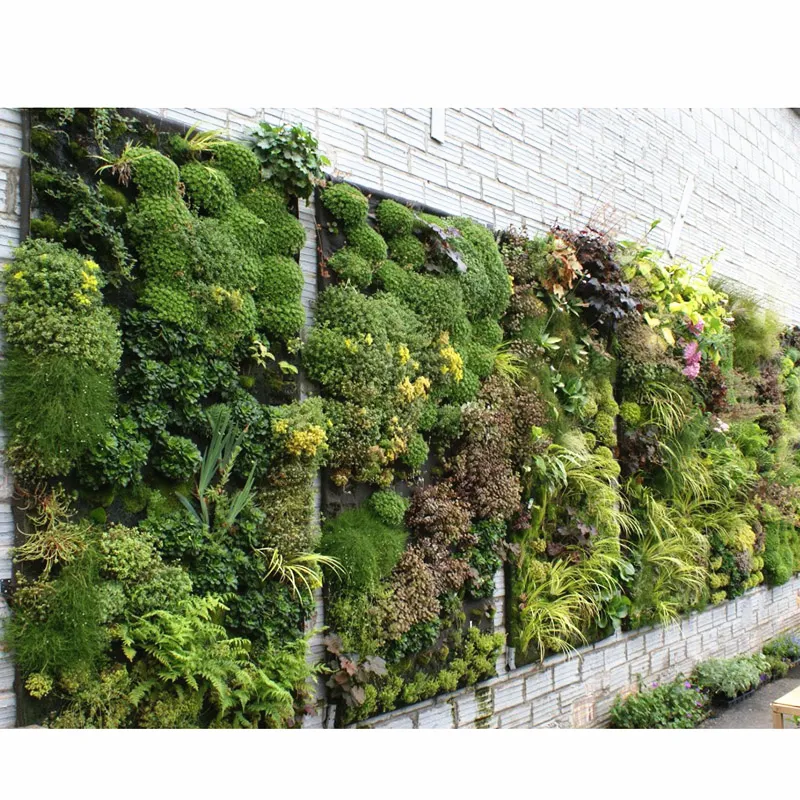 Quality assurance uv resist artificial green plant grass wall office decor