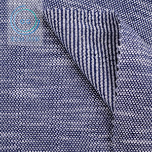 ผ้าถักสองชั้น CVC ย้อมสีสำหรับเสื้อเบลเซอร์ลำลอง - Product Image 1