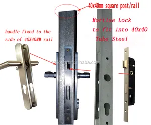 Mortise Lock Set, Door Lock Body with handle and cylinder