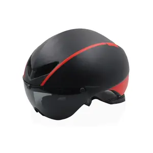 new Inmold TT bicycle helmet with glasses, Adult Racing Time Trial Helmets